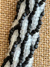 Black & White Blended Necklace Lei - 29"
