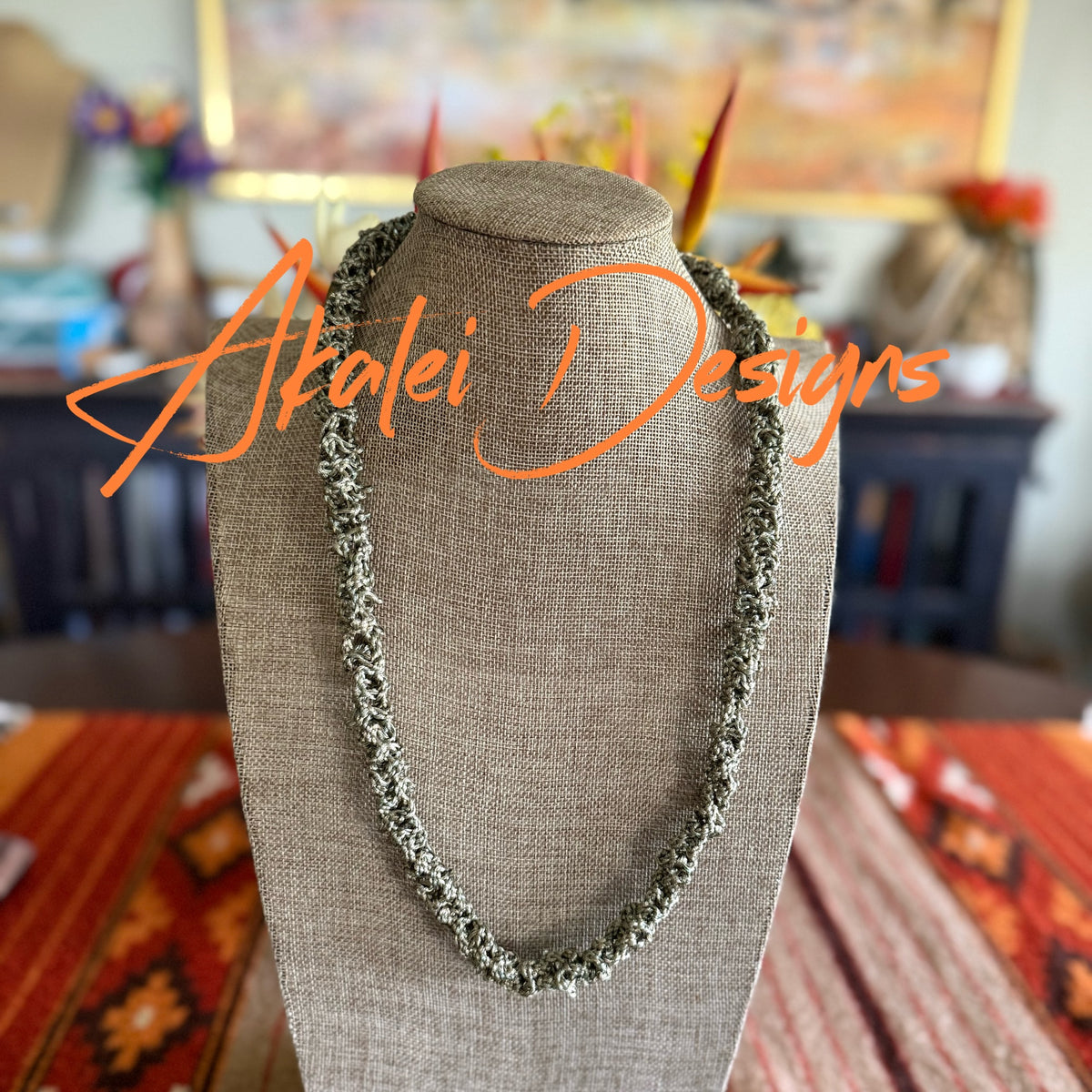 関送込 ILLUSORY Geometrical Planetary Beaded Necklace Red Multilayer Semi Precious Beads Necklace / Green Seven