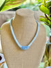 Baby Blue Lilikoi Lei Necklace - 22”