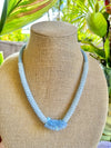Baby Blue Lilikoi Lei Necklace - 22”
