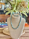 Hawaiian Island Inspired Beach Blue Necklace & Bracelet Set (with starfish charm)