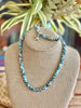 Hawaiian Island Inspired Beach Blue Necklace & Bracelet Set (with starfish charm)