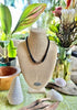 Classic Gloss Black with Bronze Glass Beaded Focal - Necklace 23"