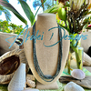 Black Picasso Hawaiian Forbidden Island Inspired Tiered Strands - 140"
