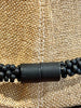 Matte Black Dragon Scales Necklace  Lei - 25"