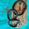 Black Matte w/ round glass beads bracelet-various sizes available