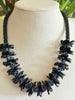 Black Orchid Hawaiian Haku Po'o Lei Rose Petal Necklace  - 21"