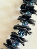 Black Orchid Hawaiian Haku Po'o Lei Rose Petal Necklace  - 21"