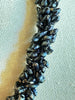 Stunning Black Picasso Dragon Scales Necklace  - 17"