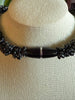 Stunning Black Picasso Dragon Scales Necklace  - 17"