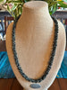 Stunning Black Picasso Dragon Scales Necklace  - 34"