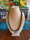 Stunning Black Picasso Dragon Scales Necklace  - 34"