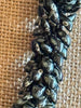 Stunning Black Picasso Dragon Scales Necklace  - 34"