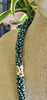 Stunning Black & Yellow Picasso Dragon Scales Necklace (rare)  - 34"