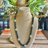 Stunning Black & Yellow Picasso Dragon Scales Necklace (rare)  - 34"