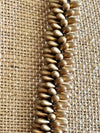Segmented Metallic Blend with Rizo and Disk Beads: Forbidden Island" Necklace - 31"