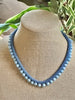 Sky Blue Briolette Drops - Hawaiian Necklace Lei - 21"