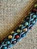 Picasso Multi-Colored "Oimatsu" Braided Necklace inside Blue Cords- 19"