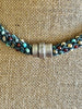 Picasso Multi-Colored "Oimatsu" Braided Necklace inside Blue Cords- 19"
