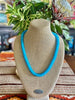 Ocean Blue Dragon Scales Necklace Lei (Smooth) - 29