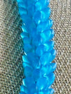 Ocean Blue Dragon Scales Necklace Lei (Smooth) - 29