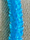 Ocean Blue with Smooth Dragon Scales Necklace  Lei - 29