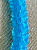 Ocean Blue Dragon Scales Necklace Lei (Smooth) - 29