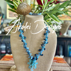 Blue Octopus Nature's Design Beaded Kumihimo Necklace Rare - 33"