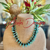 Island Inspired Blue Picasso Thorn Necklace (Rare) - 22"