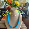 Ocean Blue Dragon Scales Necklace Lei (Smooth) - 29