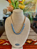 Blue Multi-Color Unicorne Bead Necklace Lei -  25"