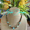Blue Island Segmented Unicorne Beads Necklace Lei - 22"