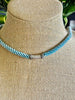 Sky Blue "Unions" Beaded Edo Necklace Lei - 22"