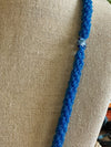 Gorgeous Blue Whale Pendent Glass Beaded Necklace - 35"
