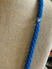 Gorgeous Blue Whale Pendent Glass Beaded Necklace - 35"