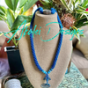 Custom Order - Rare Blue-Green Whale Focal Bead Necklace  - 33"