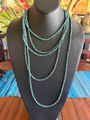 Blue Picasso Hawaiian Forbidden Island Inspired Tiered Strands - 140"