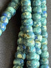 Blue Picasso Hawaiian Forbidden Island Inspired Tiered Strands - 140"