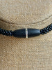 Stunning Blue/Black "Sea Urchin" Daggers Necklace Lei - 22”