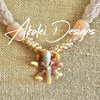 Blushing He'e (Octopus) Mother Kumihimo Necklace Lei - 32"