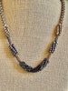 Matte Brown and Topaz Magatama beads :"Forbidden Island" Necklace  - 25.5"