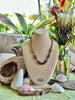 Matte Brown and Topaz Magatama beads :"Forbidden Island" Necklace  - 25.5"