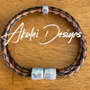 Multi-Cord Leather Bracelet Strong Magnet  - Custom Women or Men