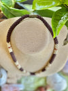 Segmented Brown with Adobe & Terracotta "Forbidden Island" Necklace  - 27"