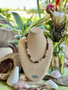 Segmented Brown with Adobe & Terracotta "Forbidden Island" Necklace  - 27"