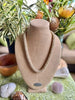 Hawaiian Beaded Necklace Rope™ - Dyed Butter Cream and Bronze (27")