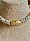 Hawaiian Beaded Necklace Rope™ - Dyed Butter Cream and Bronze (27")