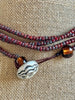 Red Picasso Hawaiian Forbidden Island Inspired Tiered Strands - 140"