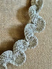 Japanese Metallic Silver Fiber Necklace - 26"