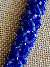 Bold Cobalt Blue "Beads as Fiber" Necklace - 26"
